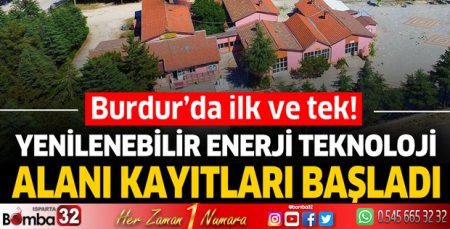 Burdur'da ilk ve tek, kayıtlar başladı