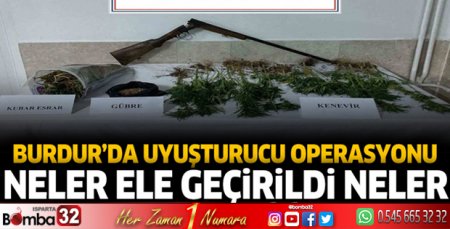 Burdur'da jandarmadan uyuşturucu operasyonu