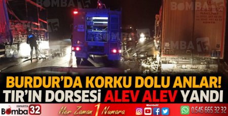 Burdur'da korku dolu anlar