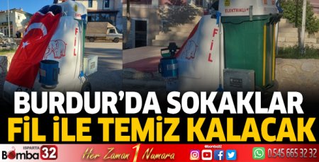 Burdur'da sokaklar artık daha temiz