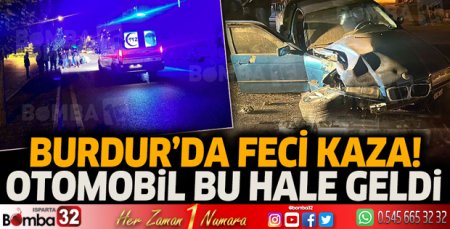 Burdur'da trafik kazası 3 kişi yaralandı