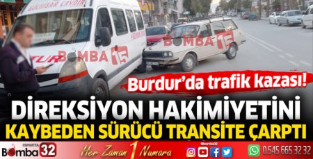 Burdur'da trafik kazası!