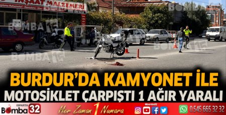 Burdur'da trafik kazası