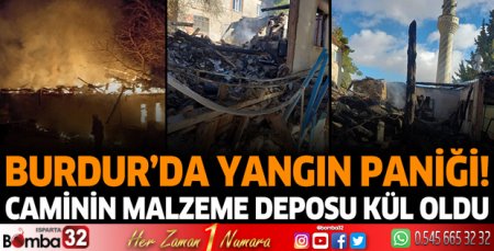 Burdur'da yangın paniği!