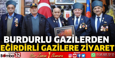 Burdurlu gazilerden Eğirdirli gazilere ziyaret
