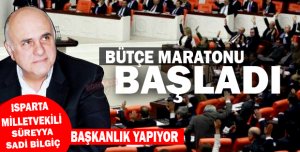 Bütçe maratonu başladı