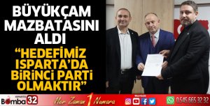 Büyükçam mazbatasını aldı