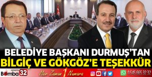 Büyükkabaca Belediye Başkanı Durmuş teşekkür etti