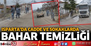 Cadde ve sokaklarda bahar temizliği