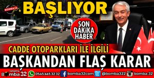 CADDELERDE ÜCRETLİ OTOPARK UYGULAMASI
