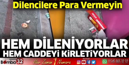 Caddeyi bile kirletiyorlar