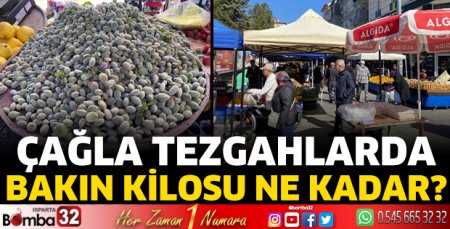 Çağla tezgâhlarda yerini aldı