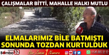 Çalışmalar bitti, mahalle halkı çok mutlu