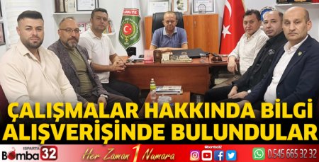 Çalışmalar hakkında bilgi alışverişinde bulundular