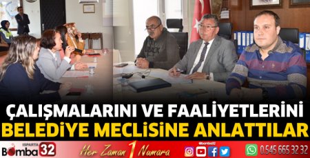 Çalışmalarını Belediye Meclisine anlattılar