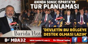 ÇALIŞTAYDAN ANINDA SONUÇ ISPARTA’YA TUR PLANLAMASI