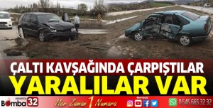 Çaltı kavşağında kaza