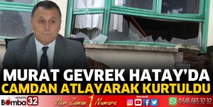 Camdan atlayarak kurtuldu
