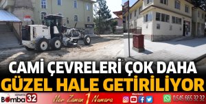 Cami çevreleri çok daha güzel hale getiriliyor