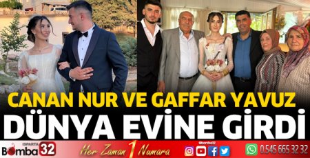 Canan Nur ve Gaffar Yavuz dünya evine girdi