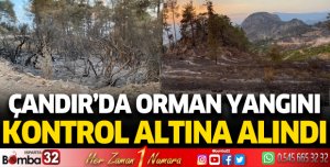 Çandır'da orman yangını kontrol altına alındı