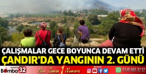 Çandır'da yangının 2. günü 