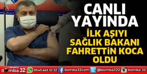 CANLI YAYINDA SAĞLIK BAKANI FAHRETTİN KOCA AŞI OLDU