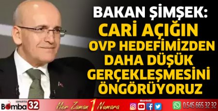 Cari açığın OVP hedefimizden daha düşük gerçekleşmesini öngörüyoruz