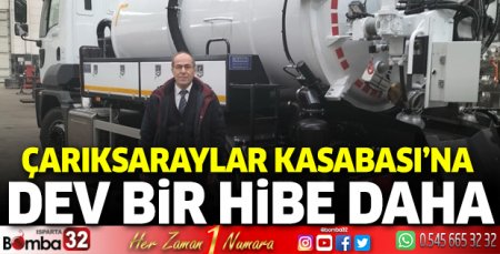Çarıksaraylar Kasabası’na dev bir hibe daha