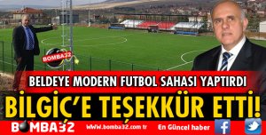 ÇARIKSARAYLAR'A MODERN FUTBOL SAHASI YAPTIRDI
