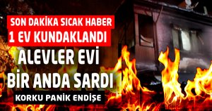 Çarıksaraylar'da 1 Ev Kundaklandı !