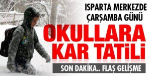 ÇARŞAMBA GÜNÜ OKULLAR TATİL