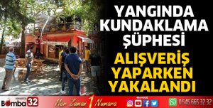 Çay bahçesindeki yangında kundaklama şüphesi