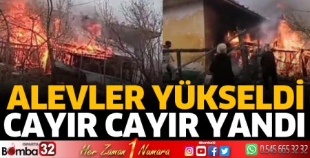 Cayır cayır yandı