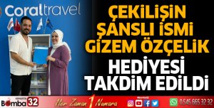 Çekiliş Isparta dan katılan Gizem ÖZÇELİK’e çıktı