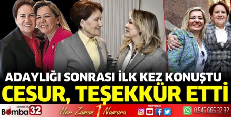 Cesur, teşekkür etti