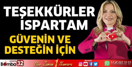 Cesur'dan teşekkür mesajı