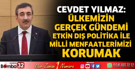 Cevdet Yılmaz'dan açıklamalar