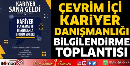 Çevrim İçi Kariyer Danışmanlığı bilgilendirme toplantısı