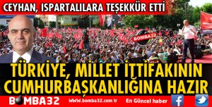 CEYHAN ISPARTALILARA TEŞEKKÜR ETTİ