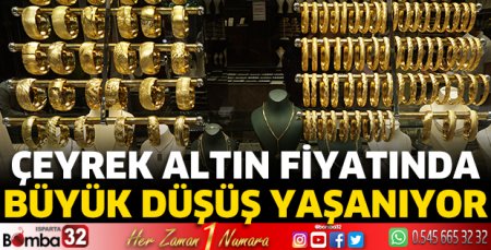 Çeyrek altın fiyatında büyük düşüş yaşanıyor 