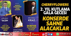 Cherryflowers Gala Gecesinde ücretsiz halk konseri 