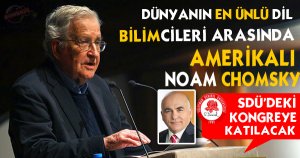 Chomsky, Sdü'deki Kongreye Katılacak