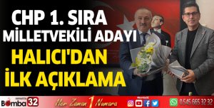 CHP 1. Sıra Milletvekili Adayı Halıcı'dan teşekkür mesajı