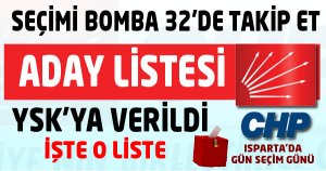 CHP ADAY LİSTESİNİ YSK'YA TESLİM ETTİ