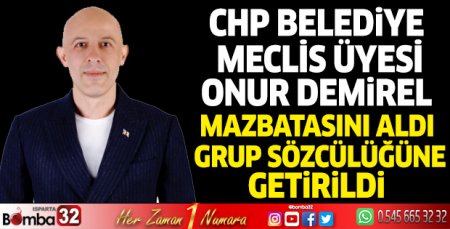 Onur Demirel mazbatasını aldı