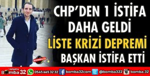 CHP GENÇLİK KOLLARI BAŞKANI İSTİFA ETTİ