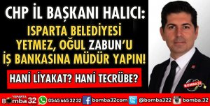 CHP İL BAŞKANI HALICI'DAN ÇOK SERT TEPKİ