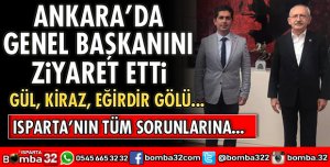CHP İL BAŞKANI HALICI'DAN GENEL BAŞKANA ZİYARET ETTİ
