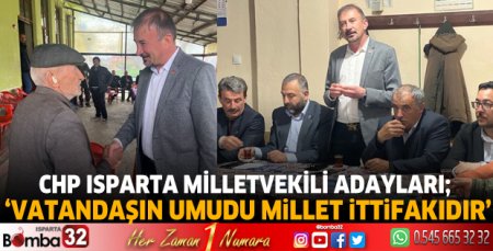 CHP Milletvekili adayları ilçe ziyaretlerini sürdürüyor